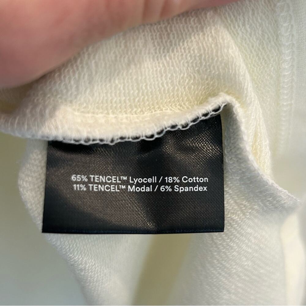Summersalt French Terry Cinched Waist White Pullover Size Small - Picture 6 of 10